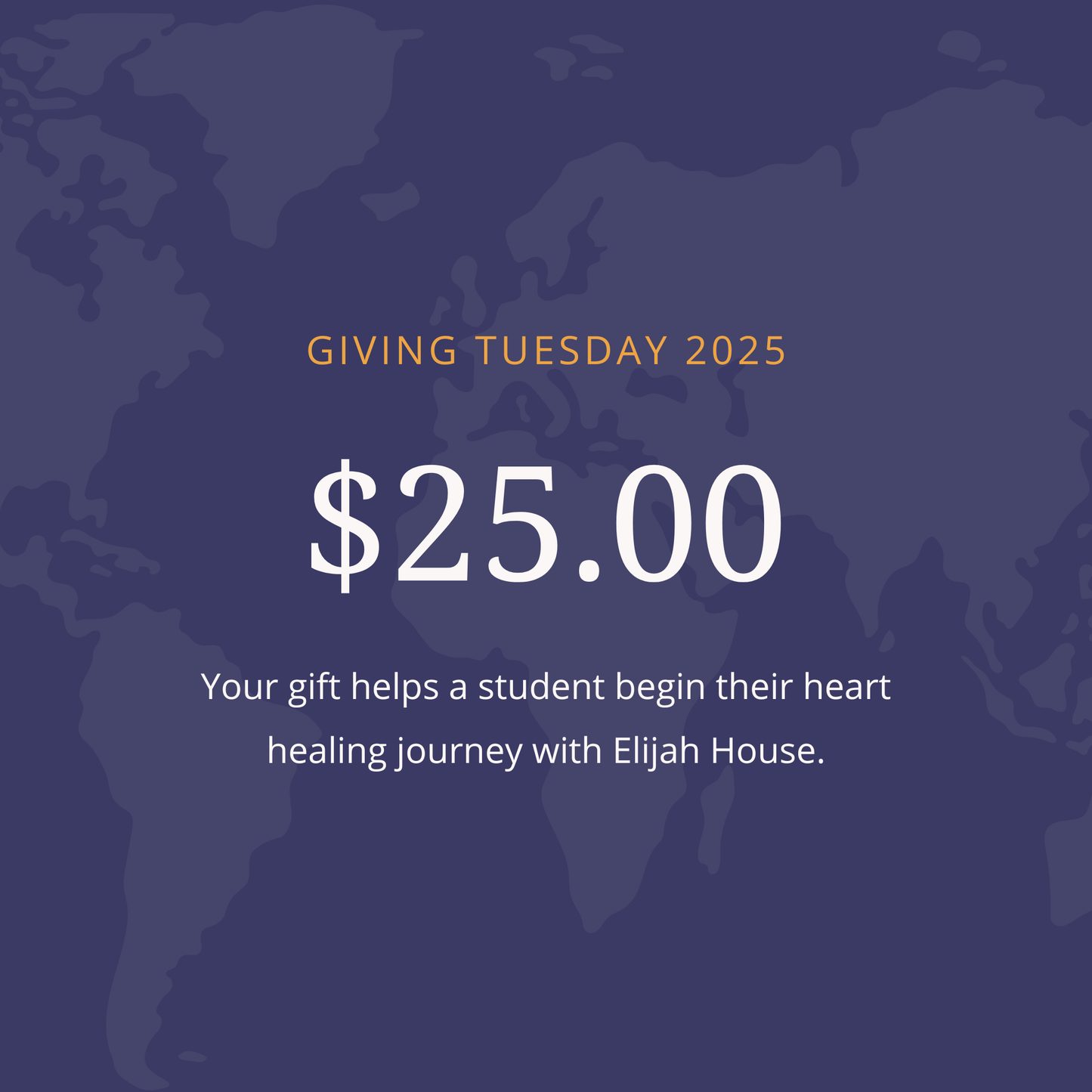 Giving Tuesday Gift - $25